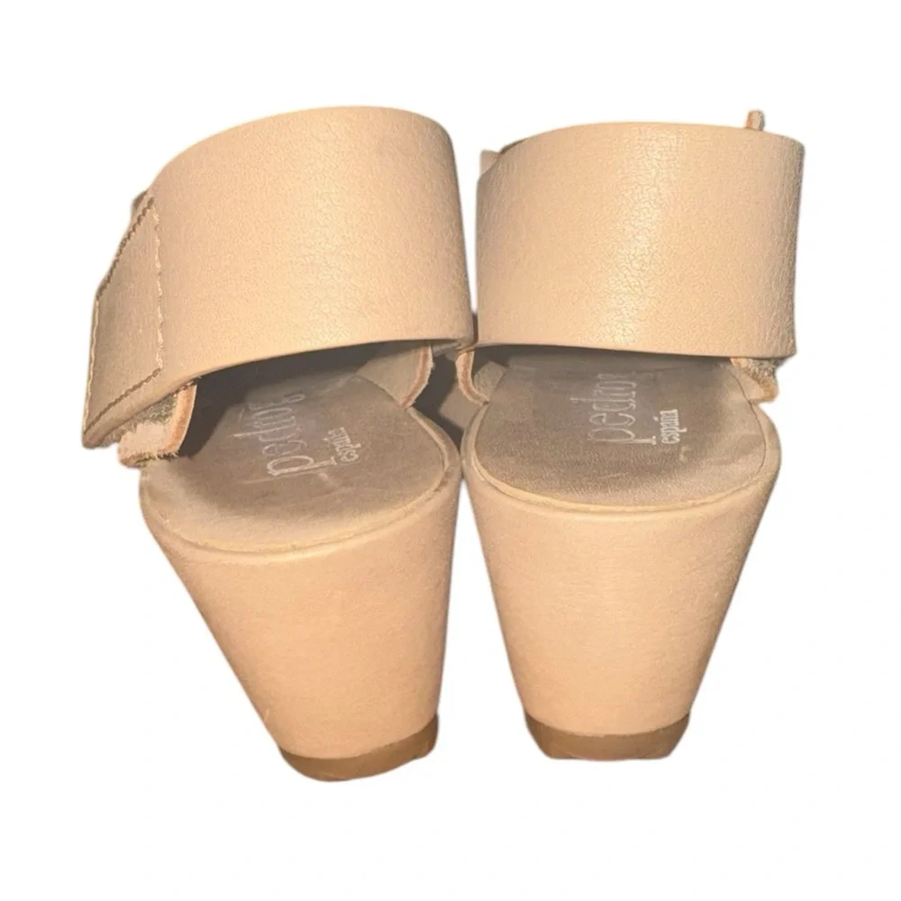 Pedro Garcia ‘federica’ Criss-Cross Suede Wedge in Tan Size 35 (US 5) EUC